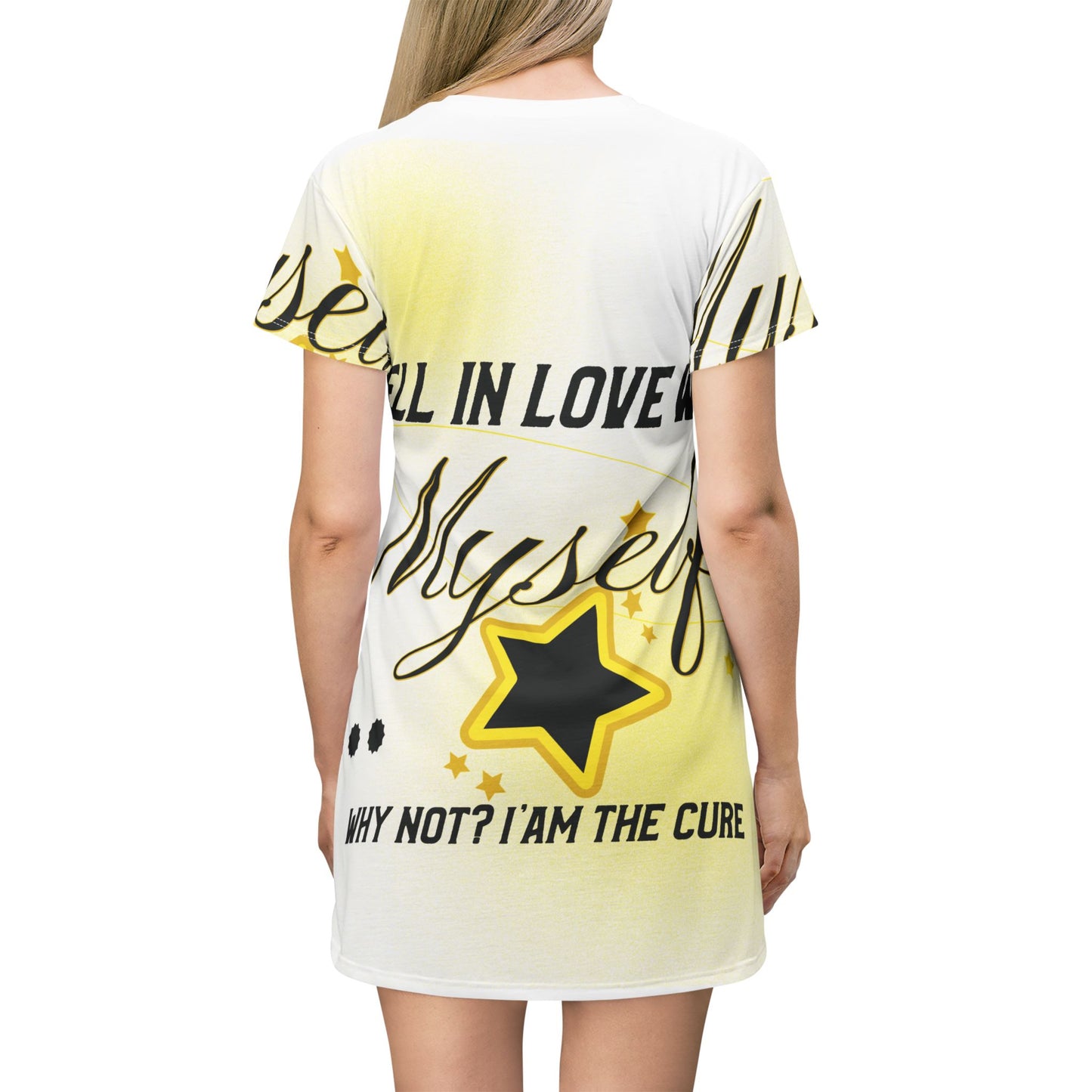 Essential T-Shirt Dress - I FELL IN LOVE WITH MYSELF