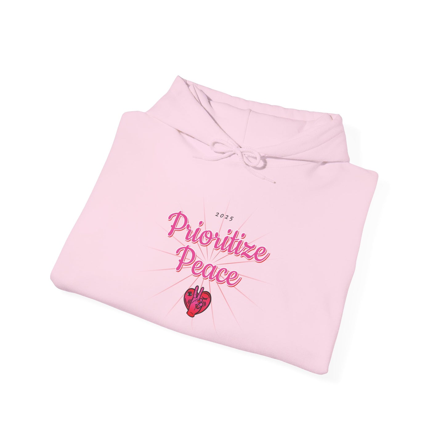 Unisex Prioritize Peace Hooded Sweatshirt