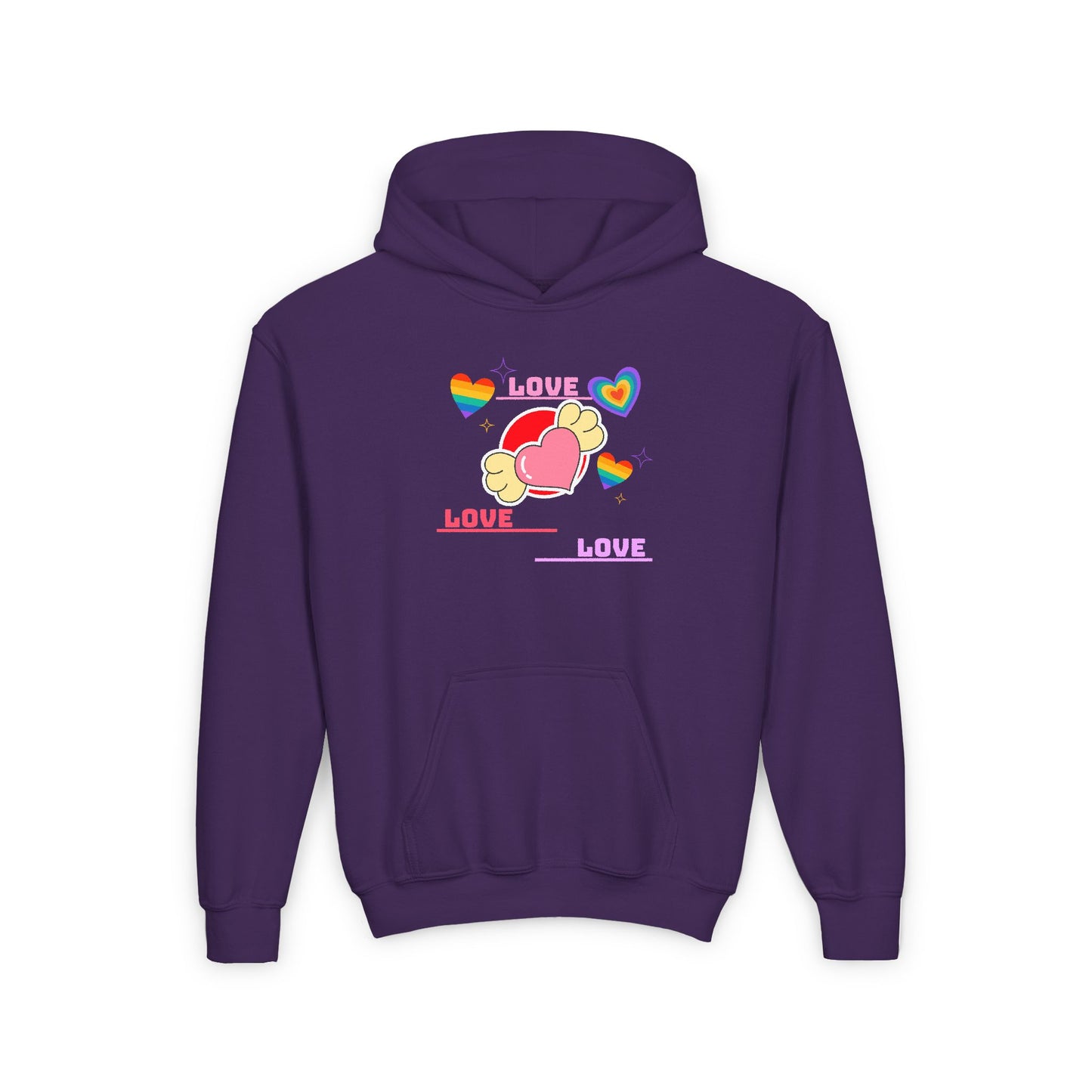 Youth Heavy Love Hooded Sweatshirt