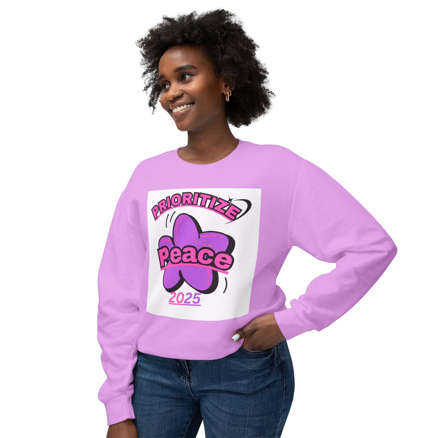 Unisex Prioritize Peace Sweatshirt - Mindful Living Essential