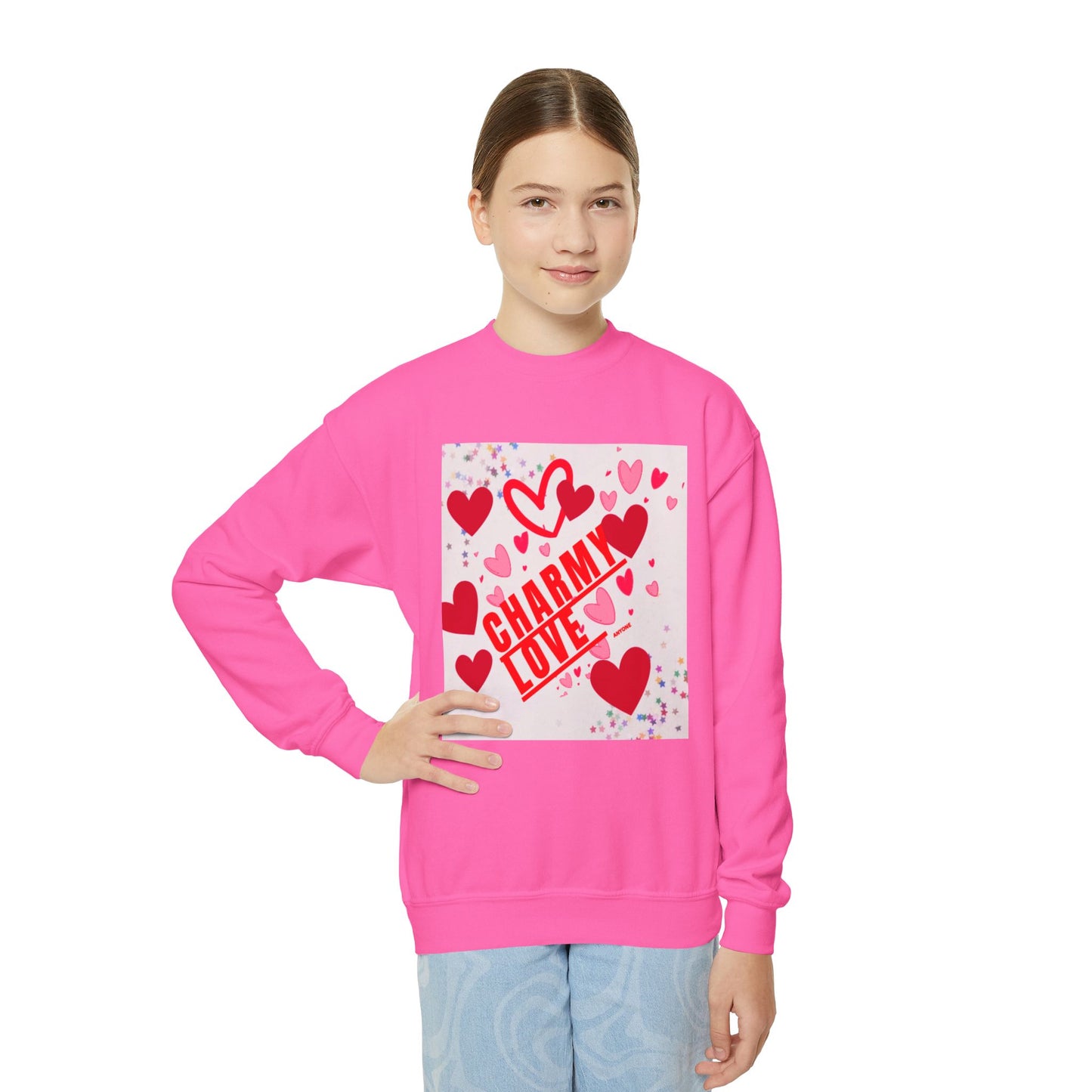 Charmy Love Youth Crewneck Sweatshirt
