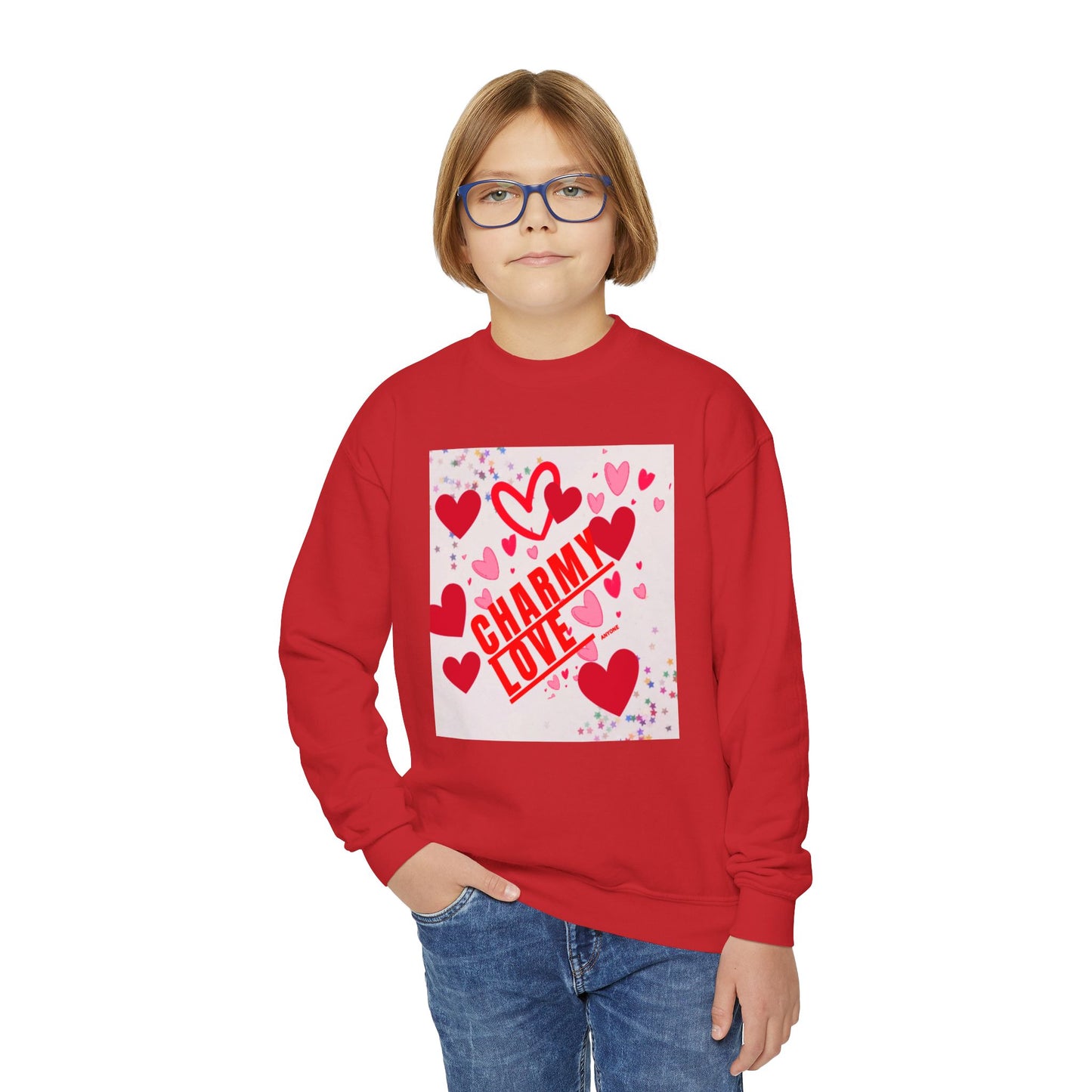 Charmy Love Youth Crewneck Sweatshirt
