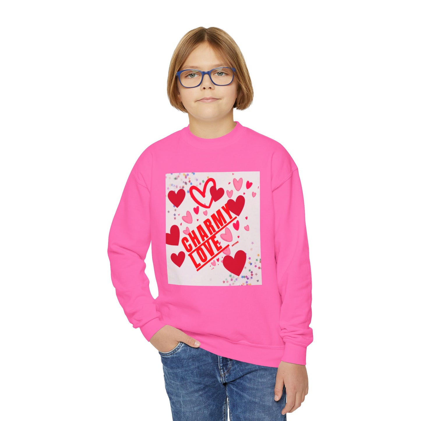 Charmy Love Youth Crewneck Sweatshirt