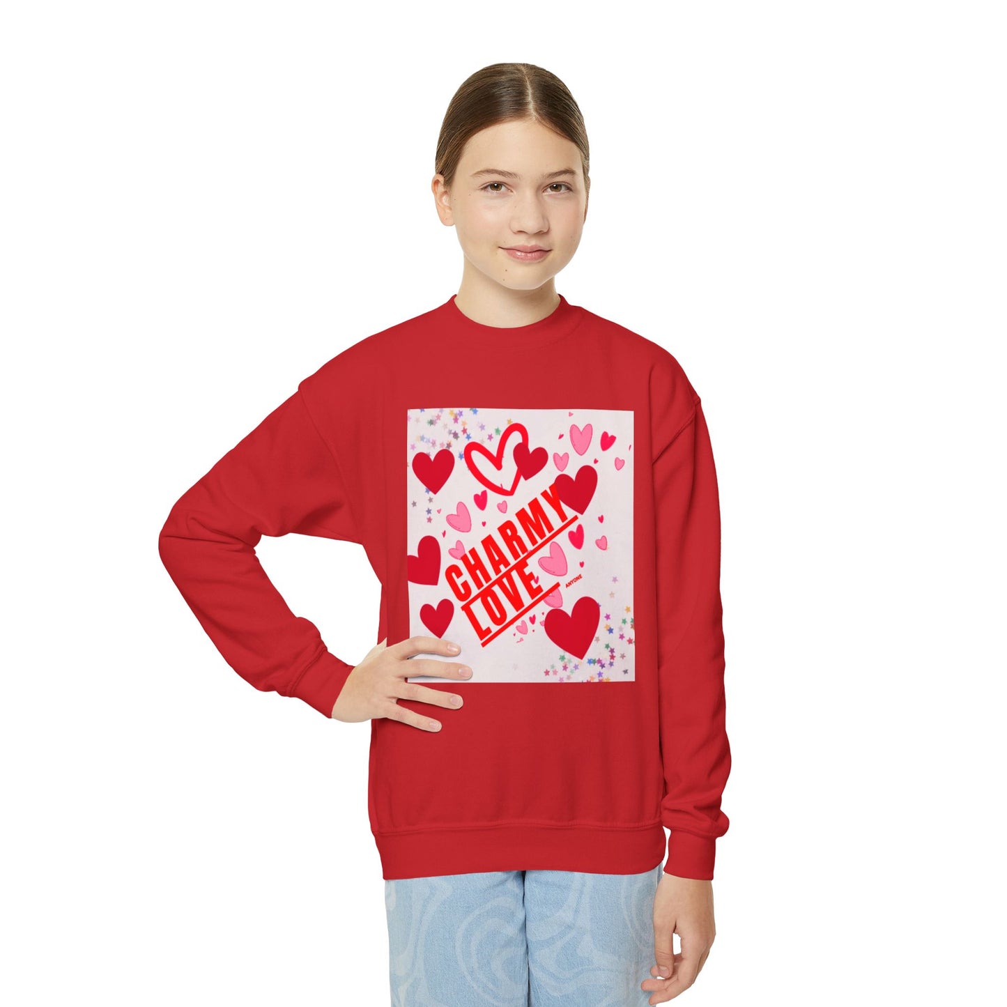 Charmy Love Youth Crewneck Sweatshirt