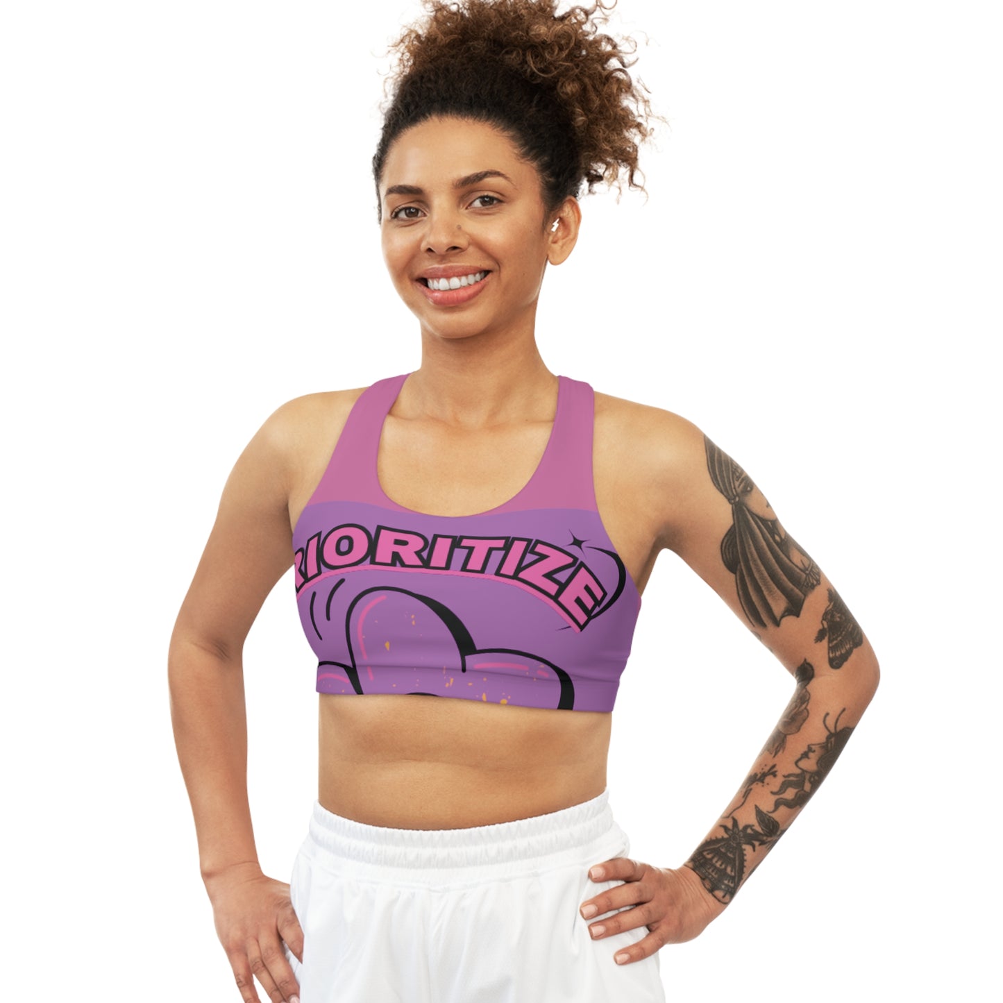 Prioritize Peace Seamless Sports Bra