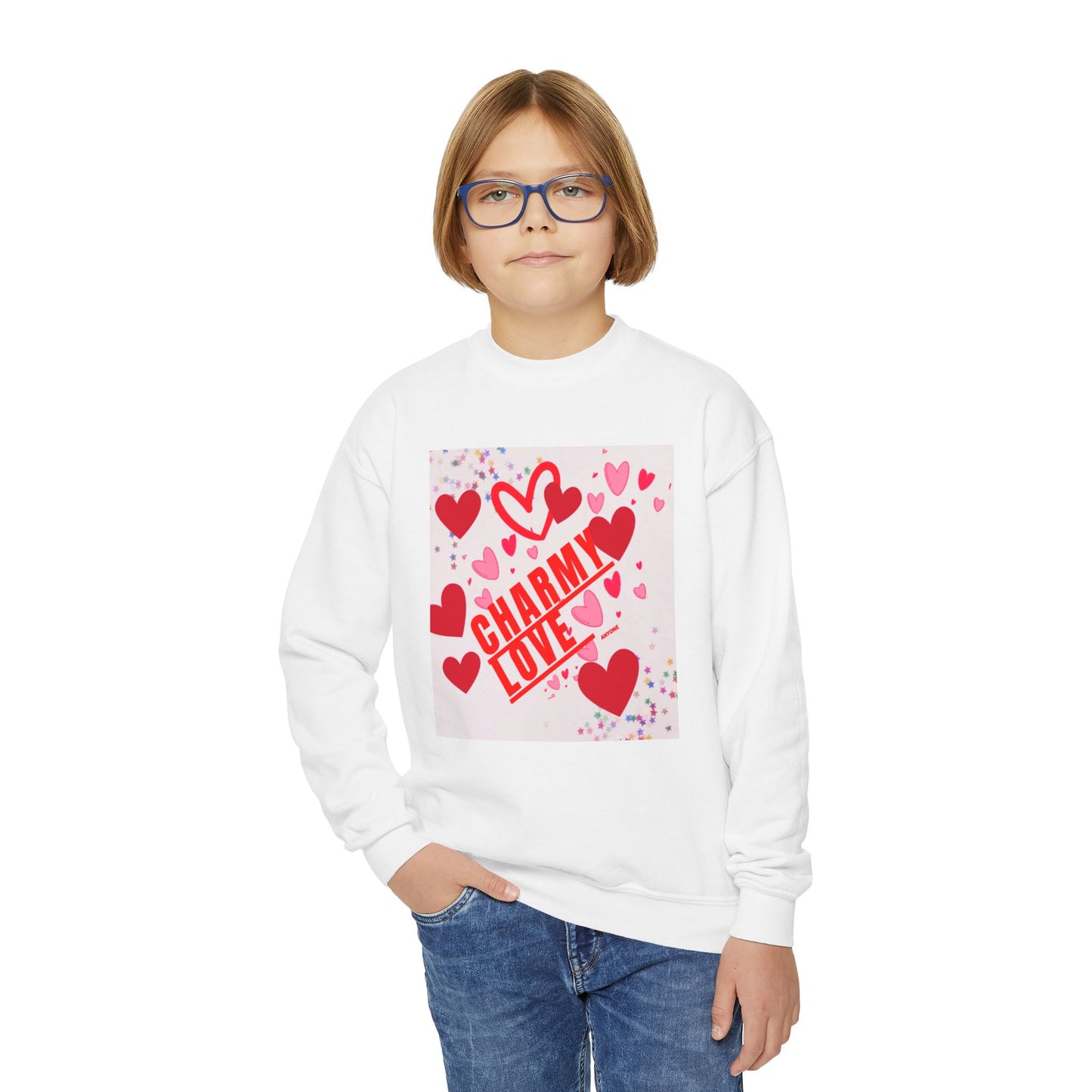 Charmy Love Youth Crewneck Sweatshirt
