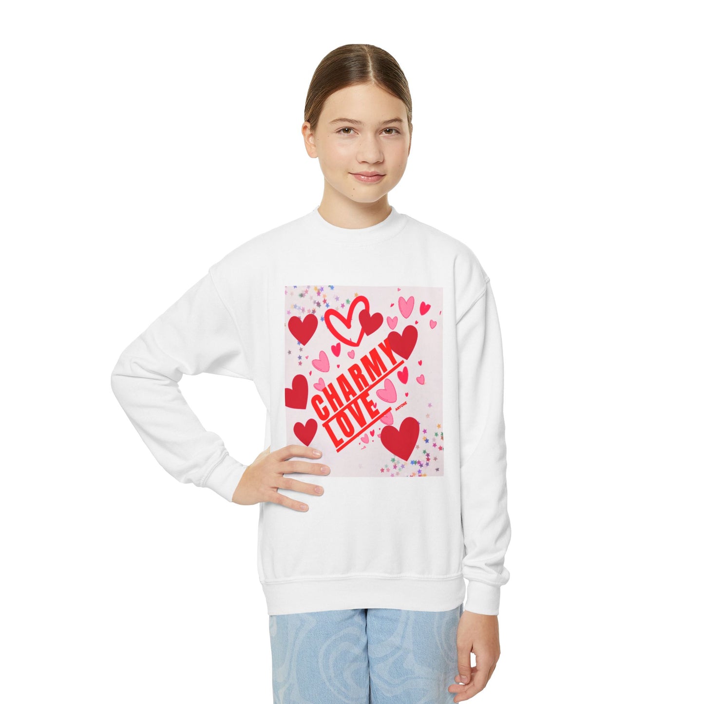 Charmy Love Youth Crewneck Sweatshirt