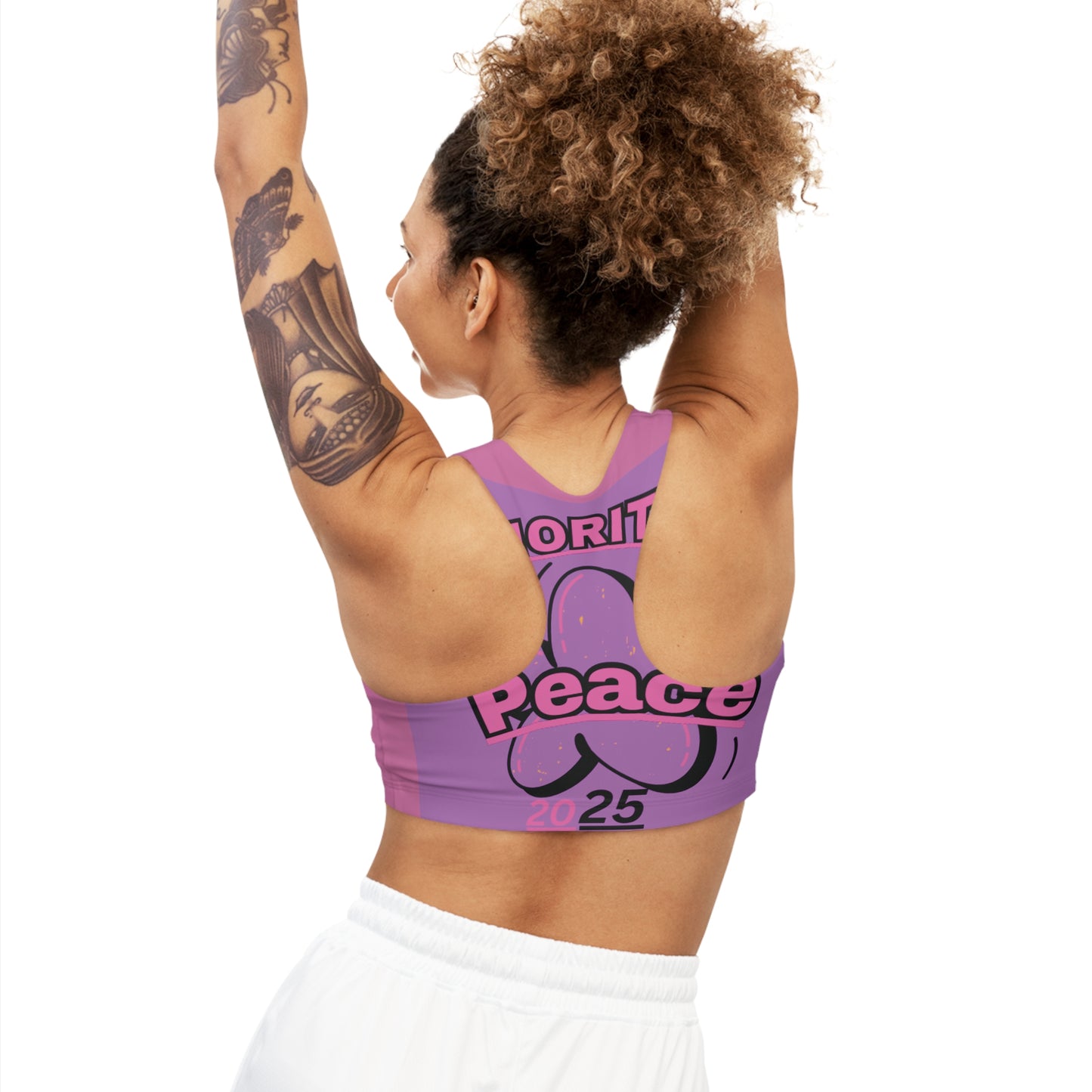 Prioritize Peace Seamless Sports Bra