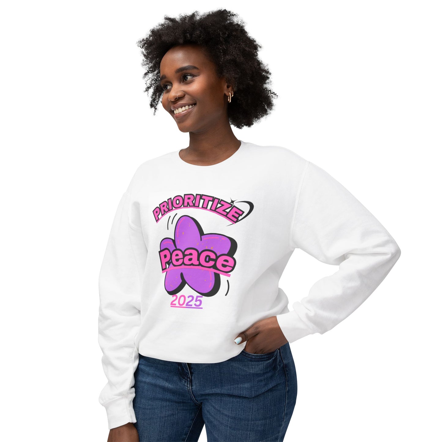 Unisex Prioritize Peace Sweatshirt - Mindful Living Essential