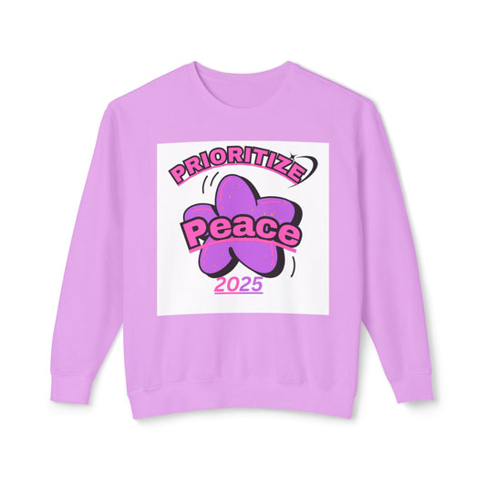 Unisex Prioritize Peace Sweatshirt - Mindful Living Essential