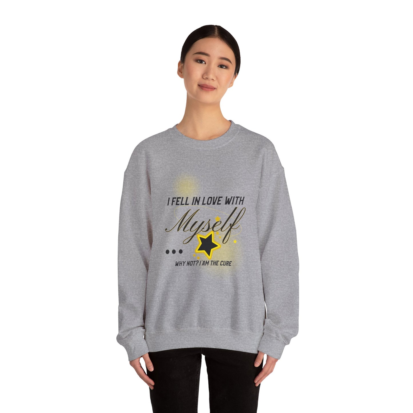 Unisex I fell in love with myself Heavy Sweatshirt