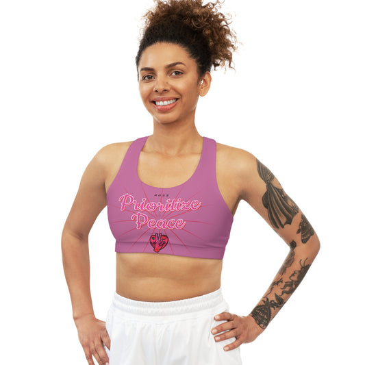 Prioritize Peace Seamless Sports Bra