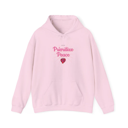 Unisex Prioritize Peace Hooded Sweatshirt
