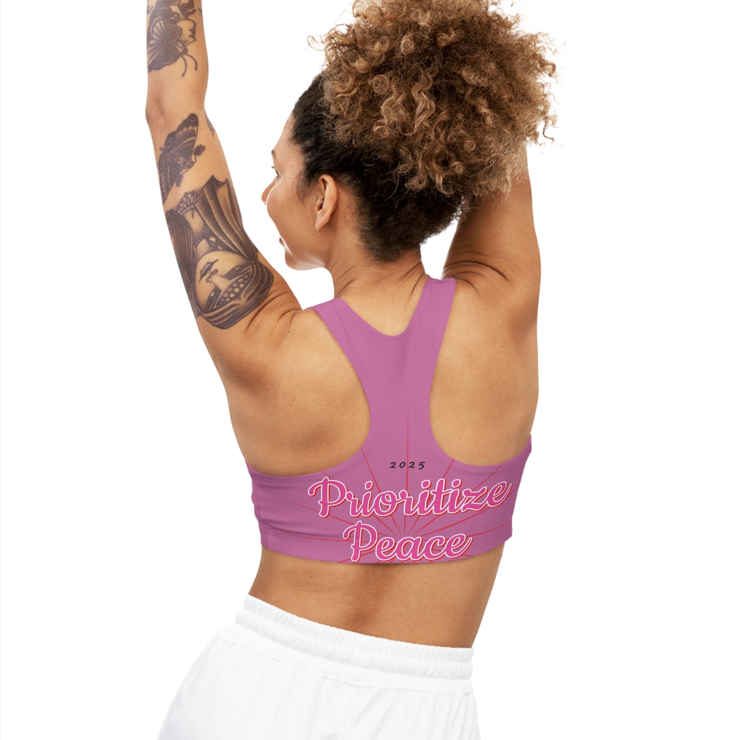 Prioritize Peace Seamless Sports Bra